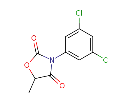 Molecular Structure of 24261-46-9 (2,4-Oxazolidinedione, 3-(3,5-dichlorophenyl)-5-methyl-)