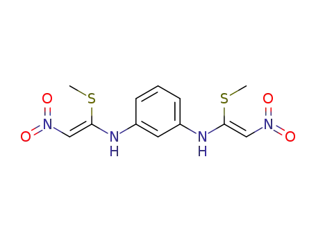 N,N'-bis-(1-methylsulfanyl-2-nitro-vinyl)-benzene-1,3-diamine