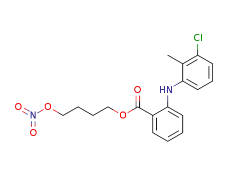 2-(3-chloro-2-methyl-phenylamino)-benzoic acid 4-nitrooxy-butyl ester