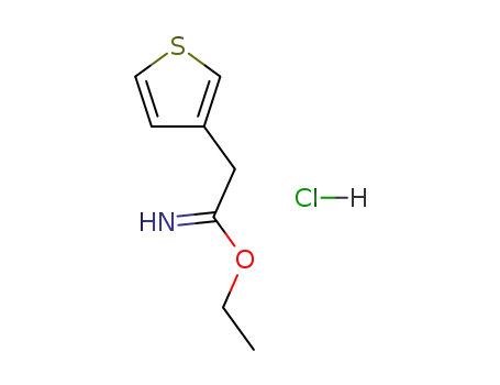 ethyl 2-(thiophen-3-yl)acetimidate hydrochloride