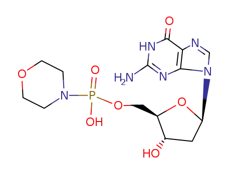 Guanosine, 2'-deoxy-, 5'-(hydrogen 4-morpholinylphosphonate)