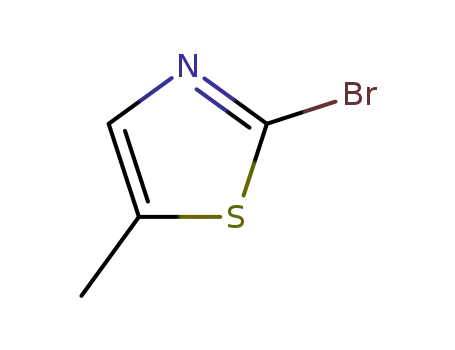 Molecular Structure of 41731-23-1 (2-Bromo-5-methylthiazole)
