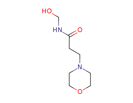 Molecular Structure of 63737-25-7 (4-Morpholinepropanamide, N-(hydroxymethyl)-)