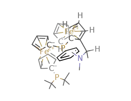 (RC,SFc,SP)-1-[2-(1-N,N-dimethylaminoethyl)ferrocen-1-yl]phenylphosphino-1'-di-tert-butylphosphinoferrocene