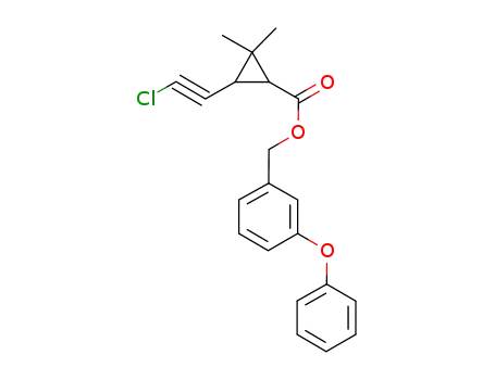 (3-phenoxyphenyl)methyl 2,2-dimethyl-3-(2-chloroethynyl)cyclopropanecarboxylate