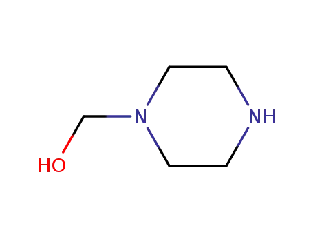 Molecular Structure of 90324-69-9 (N-(HYDROXYMETHYL)PIPERAZINE)