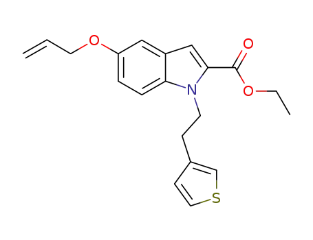 5-allyloxy-1-[(2-thiophen-3-yl)ethyl]-1H-indole-2-carboxylic acid ethyl ester