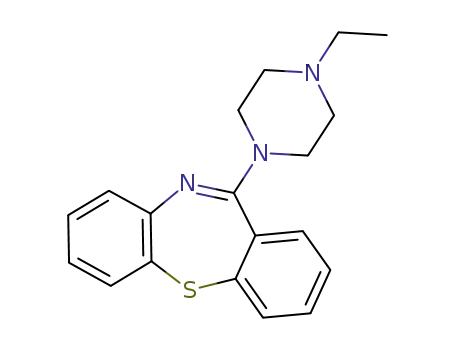 Molecular Structure of 1011758-03-4 (Quetiapine IMpurity P (11-(4-Ethylpiperazin-1-yl)dibenzo[b,f][1,4]thiazepine fuMarate)))