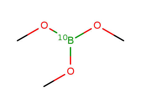Molecular Structure of 4832-27-3 (TRIMETHYL BORATE-10B, 97 ATOM % 10B)