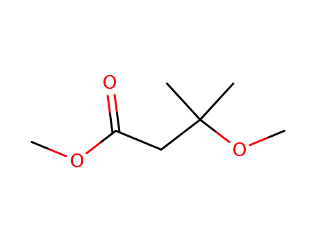 Molecular Structure of 56830-25-2 (Butanoic acid, 3-methoxy-3-methyl-, methyl ester)