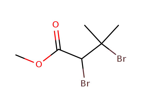 Molecular Structure of 63881-44-7 (Butanoic acid, 2,3-dibromo-3-methyl-, methyl ester)