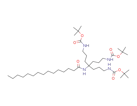 N-[tris(3-(N-tert-butoxycarbonylamino)propyl)methyl]pentadecanamide