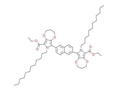 diethyl 5,5'-(naphthalene-2,6-diyl)bis(N-dodecyl-3,4-(propylene-1,3-dioxy)pyrrole-2-carboxylate)