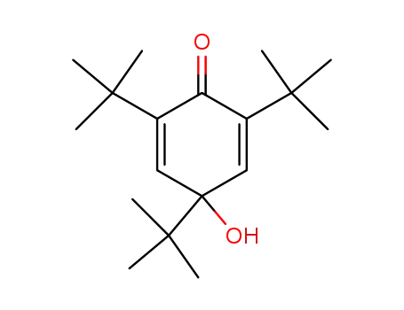 Molecular Structure of 4971-61-3 (2,5-Cyclohexadien-1-one, 2,4,6-tris(1,1-dimethylethyl)-4-hydroxy-)