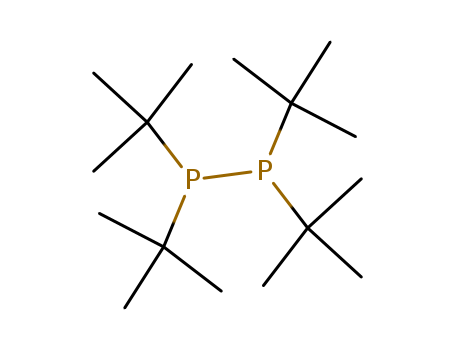Molecular Structure of 5995-06-2 (Diphosphine, tetrakis(1,1-dimethylethyl)-)