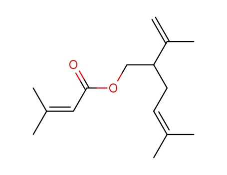 2-Butenoic acid,3-methyl-, 5-methyl-2-(1-methylethenyl)-4-hexen-1-yl ester