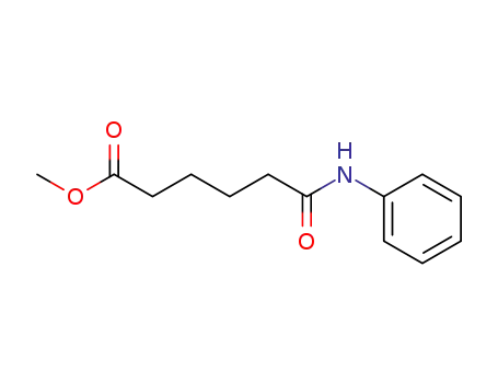 Molecular Structure of 64785-82-6 (Hexanoic acid, 6-oxo-6-(phenylamino)-, methyl ester)