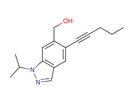 6-hydroxymethyl-1-isopropyl-5-(1-pentynyl)-1H-indazole