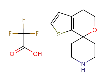 4',5'-dihydrospiro[piperidine-4,7'-thieno[2,3-c]pyran]-1-ium trifluoroacetate