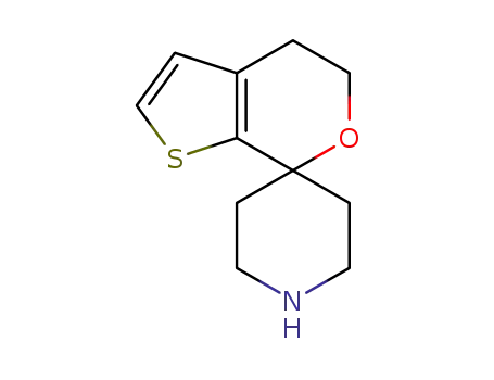Molecular Structure of 1283095-47-5 (Spiro[piperidine-4,7'-[7H]thieno[2,3-c]pyran], 4',5'-dihydro-)