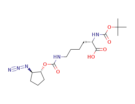 (S)-6-(((1R,2R)-2-azidocyclopentyloxy)carbonylamino)-2-(tert-butoxycarbonylamino)hexanoic acid