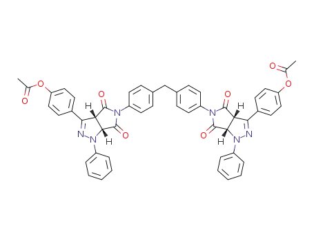 (3aR,6aR,3a'S,6a'S)-4,4'-[methylenebis[(4,1-phenylene)(3a,4,6,6a-tetrahydro-4,6-dioxo-1-phenylpyrrolo[3,4-c]pyrazole-5,3(1H)-diyl)]]bis[phenyl acetate]