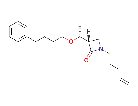 (3S)-1-(pent-4-enyl)-[(1R)-(4-phenylbutoxy)ethyl]azetidin-2-one