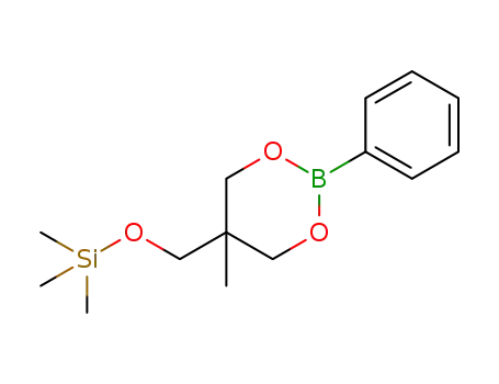 trimethyl((5-methyl-2-phenyl-1,3,2-dioxaborinan-5-yl)methoxy)silane