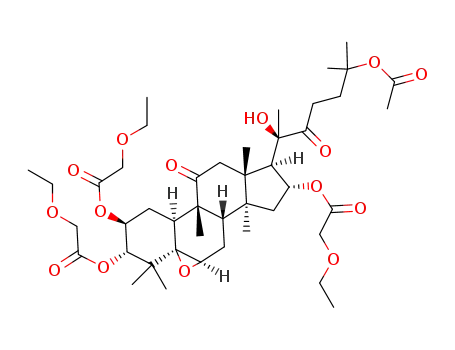 2,3,16-tri-O-2'-ethoxyacetyl-5β,6β-epoxy-hemslecin A