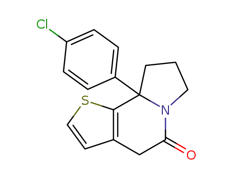 9a-(4-chlorophenyl)-7,8,9,9a-tetrahydrothieno[3,2-g]indolizin-5(4H)-one