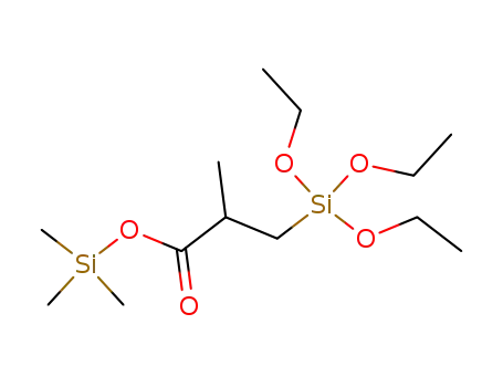 Molecular Structure of 23416-05-9 (Propanoic acid, 2-methyl-3-(triethoxysilyl)-, trimethylsilyl ester)