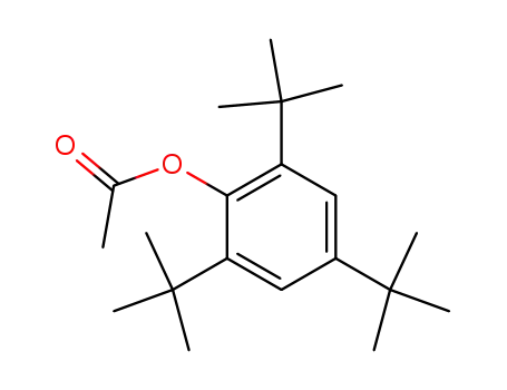 Molecular Structure of 5180-48-3 (Phenol, 2,4,6-tris(1,1-dimethylethyl)-, acetate)