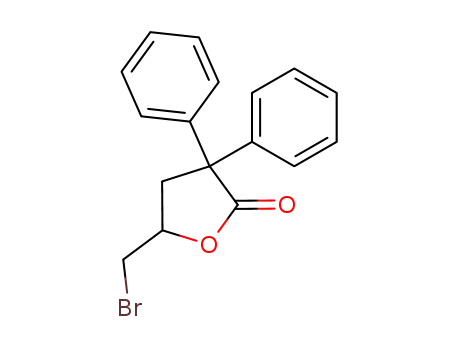 Molecular Structure of 83160-36-5 (5-(bromomethyl)-3,3-diphenyldihydrofuran-2(3H)-one)
