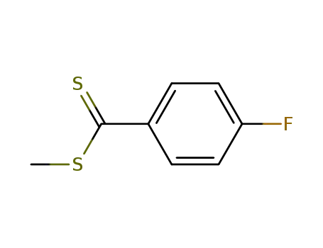 Molecular Structure of 5969-47-1 (Benzenecarbodithioic acid, 4-fluoro-, methyl ester)
