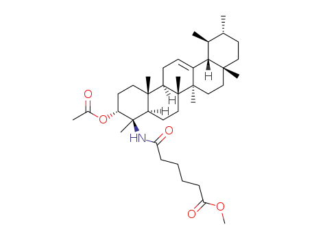 methyl 6-((3-α-acetoxy-24-norurs-12-en-4-yl)amino)-6-oxohexanoate