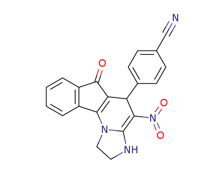 4-nitro-5-(4-cyanophenyl)-2,3-dihydroimidazo[1,2-a]indeno[2,1-e]pyridine-6(5H)-one