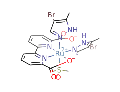 [Ru(2,2′-bipyridine-6,6′-dicarboxylate)(DMSO)(4-bromo-3-methyl-pyrazole)2]