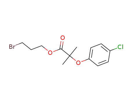 2-(4-chlorophenoxy)-2-methylpropionic acid 3-bromopropyl ester