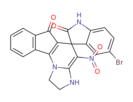 5'-bromo-4-nitro-2,3-dihydro-1H,6H-spiro[imidazo[1,2-a]indeno[2,1-e]pyridine-5,3′-indole]-2′,6(1′H)-dione