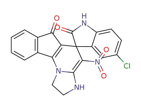 5'-chloro-4-nitro-2,3-dihydro-1H,6H-spiro[imidazo[1,2-a]indeno[2,1-e]pyridine-5,3′-indole]-2′,6(1′H)-dione