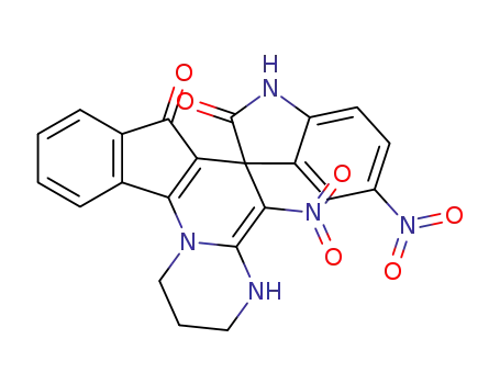 5,5'-dinitro-1,2,3,4-tetrahydro-7H-spiro[indeno[2′,1′:5,6]pyrido[1,2-a]pyrimidine-6,3′-indole]-2′,7(1′H)-dione