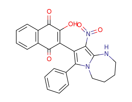 2-hydroxy-3-(9-nitro-7-phenyl-2,3,4,5-tetrahydro-1H-pyrrolo[1,2-a][1,3]diazepin-8-yl)-[1,4]naphthoquinone