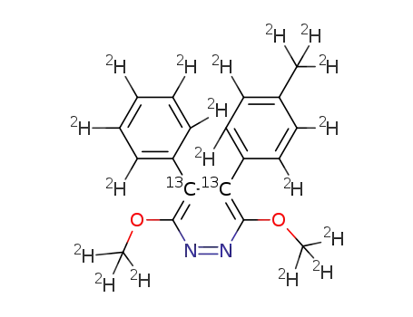 3,6-di(d3-methoxy)-4-(d7-p-tolyl)-5-(d5-phenyl)pyridazine-4,5-13C2
