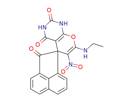 7'-(ethylamino)-6'-nitro-2H-spiro[acenaphthylene-1,5'-pyrano[2,3-d]pyrimidine]-2,2',4'(1'H,3'H)-trione