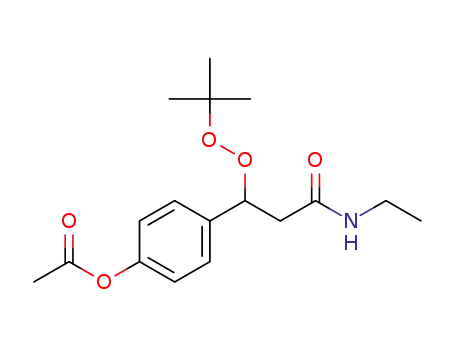 4-(1-(tert-butylperoxy)-3-(ethylamino)-3-oxopropyl)phenyl acetate