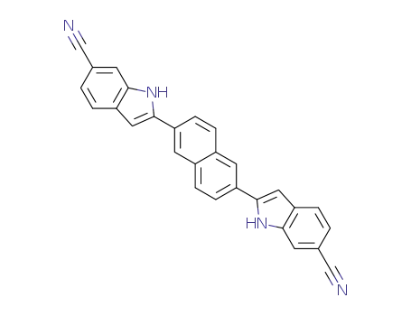 2,6-bis(6-cyanoindol-2-yl)naphthalene