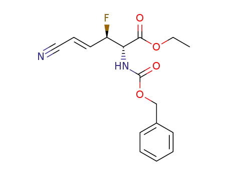 ethyl (E)-2-(((benzyloxy)carbonyl)amino)-5-cyano-3-fluoropent-4-enoate