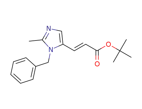 (E)-tert-butyl 3-(1-benzyl-2-methyl-1H-imidazol-5-yl)acrylate