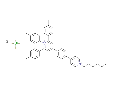 4-[4-(1-hexylpyridin-1-ium-4-yl)phenyl]-1,2,6-tri-p-tolylpyridin-1-ium bis(tetrafluoroborate)