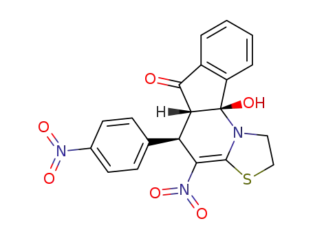 10b-hydroxy-4-nitro-5-(4-nitro-phenyl)-1,2,5a,10b-tetrahydro-5H-3-thia-10c-aza-cyclopenta[c]fluoren-6-one